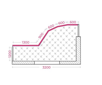 Схема балкона типа «Каблук» вариант 2
