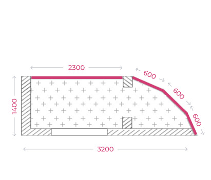 Схема балкона «Каблук»