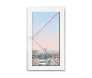 Одностворчатое окно Rehau Brillant 600x900 - фото - 1